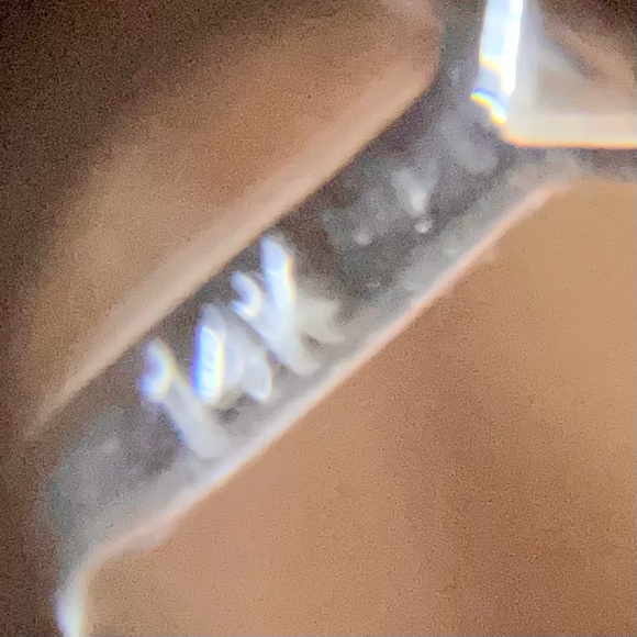 14K White Gold and 3 CZ Pendant - Picture 6 of 6